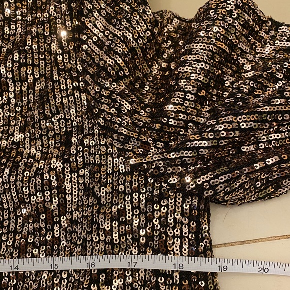 New Anthropologie Rose Gold Sequins Kimono - Picture 13 of 16